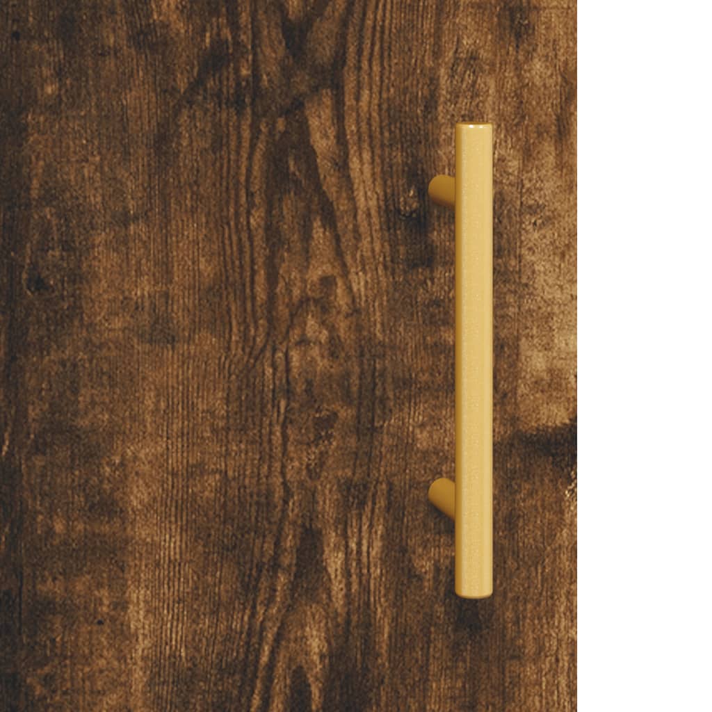 Wandschränke 2 Stk. Räuchereiche Holzwerkstoff