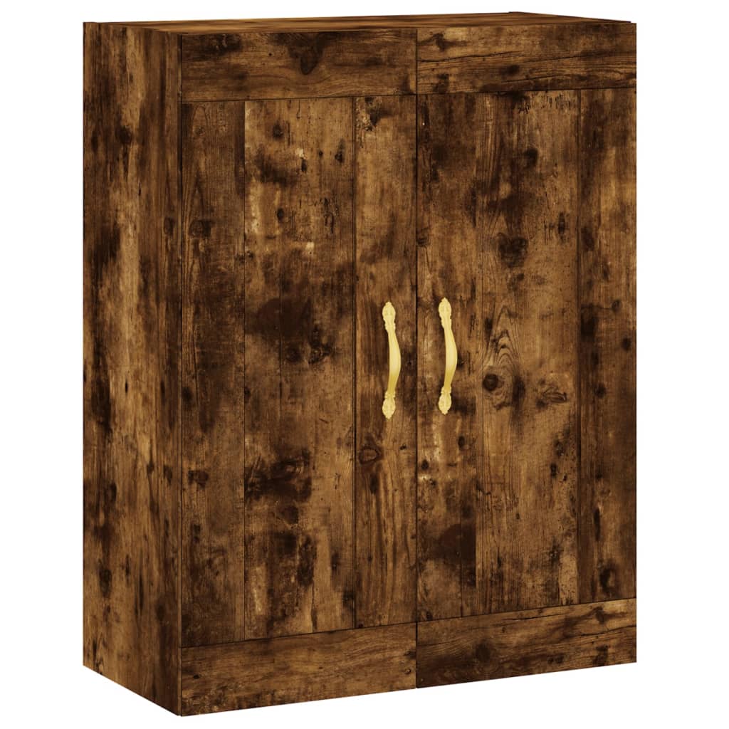 Wandschränke 2 Stk. Räuchereiche Holzwerkstoff