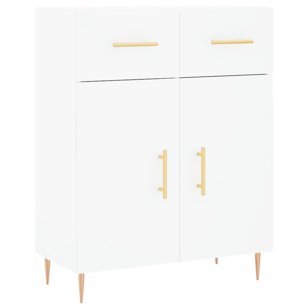 Highboard Weiß 69,5x34x180 cm Holzwerkstoff