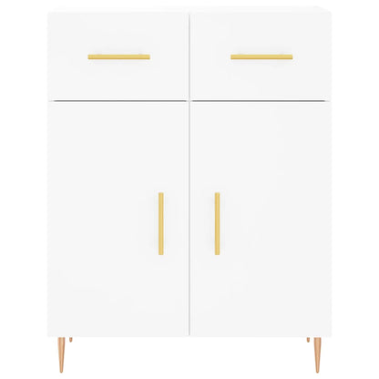 Highboard Weiß 69,5x34x180 cm Holzwerkstoff
