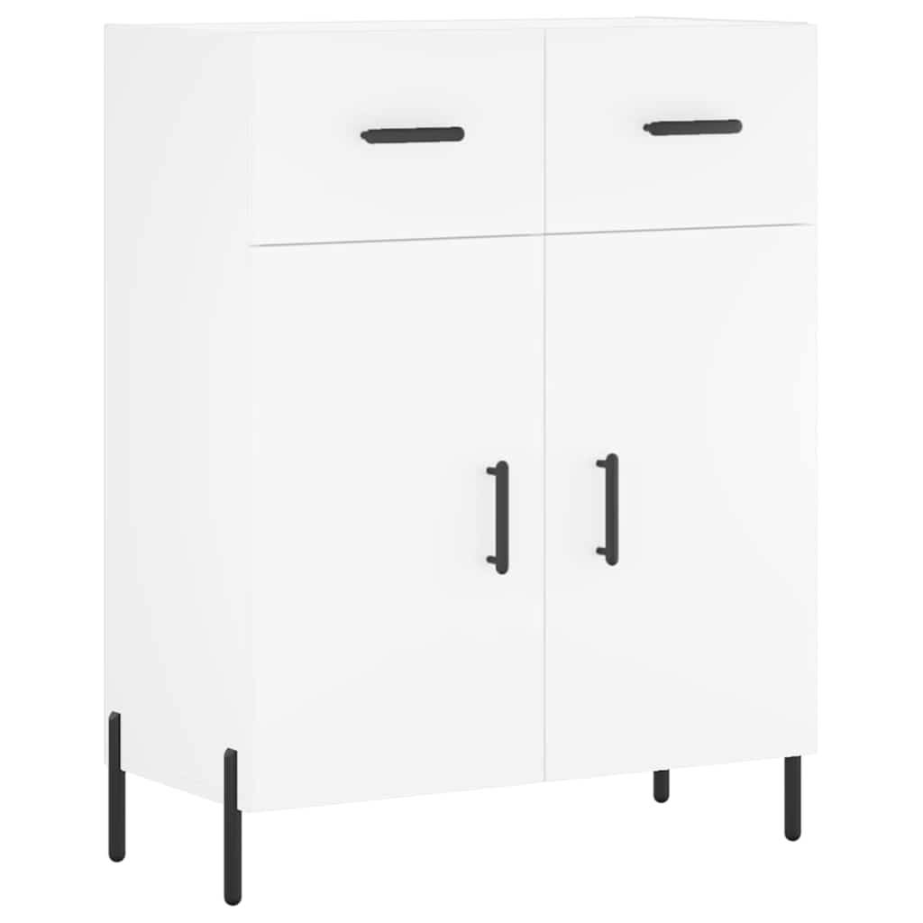 Highboard Weiß 69,5x34x180 cm Holzwerkstoff