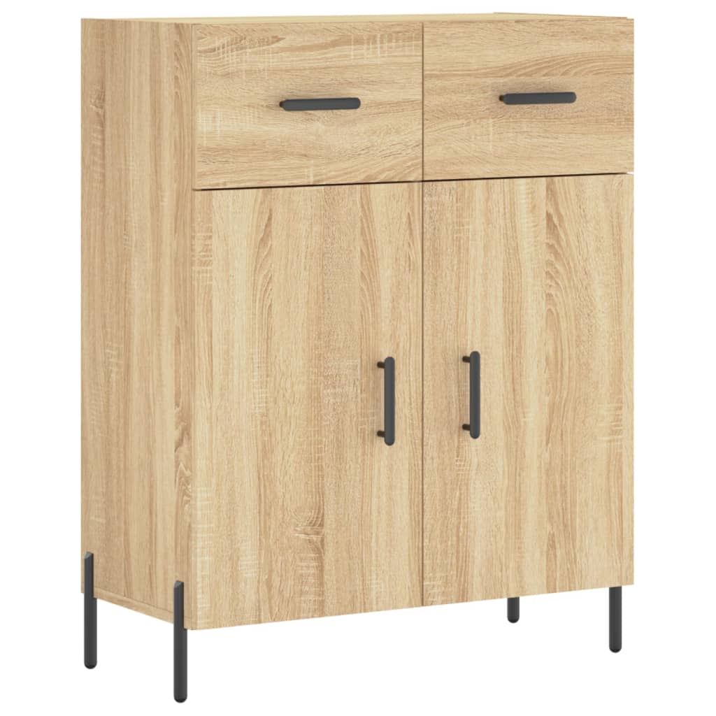 Highboard Sonoma-Eiche 69,5x34x180 cm Holzwerkstoff