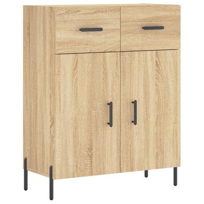 Highboard Sonoma-Eiche 69,5x34x180 cm Holzwerkstoff