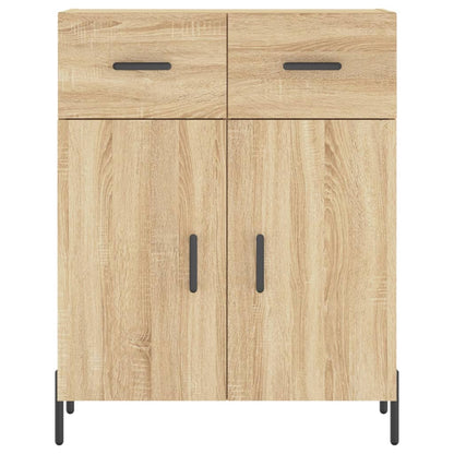 Highboard Sonoma-Eiche 69,5x34x180 cm Holzwerkstoff