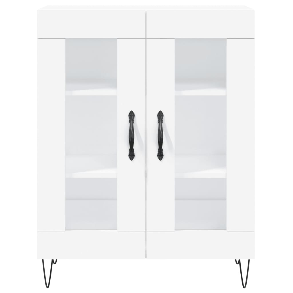 Highboard Weiß 69,5x34x180 cm Holzwerkstoff