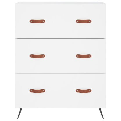 Highboard Weiß 69,5x34x180 cm Holzwerkstoff