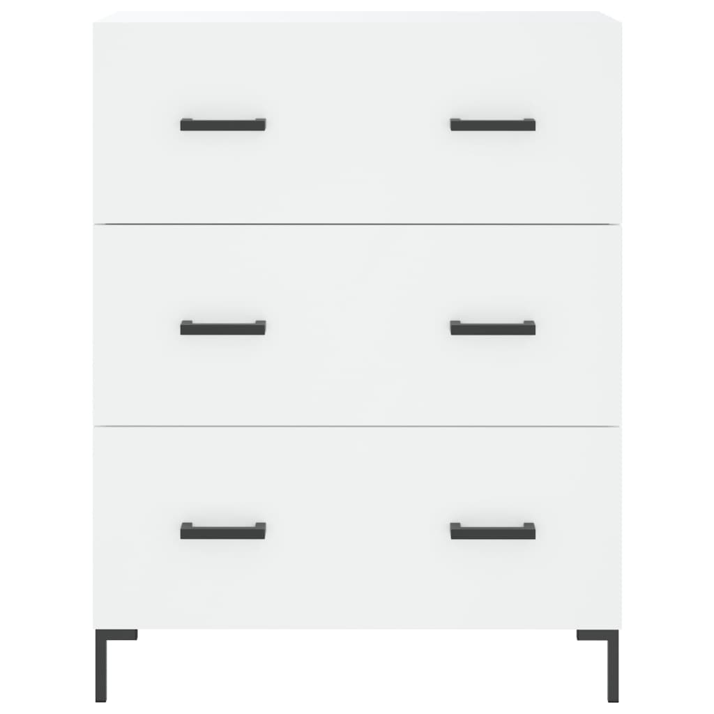 Highboard Weiß 69,5x34x180 cm Holzwerkstoff