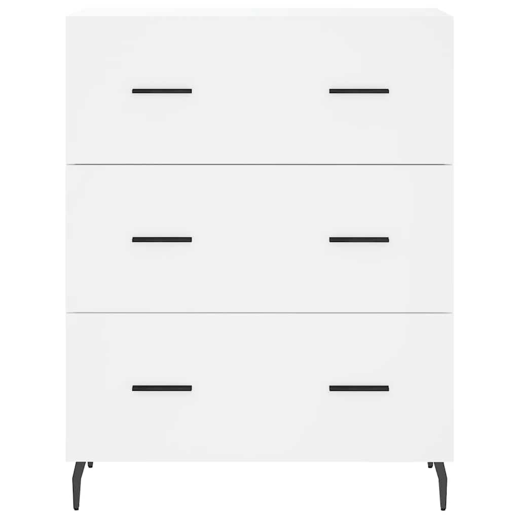 Highboard Weiß 69,5x34x180 cm Holzwerkstoff