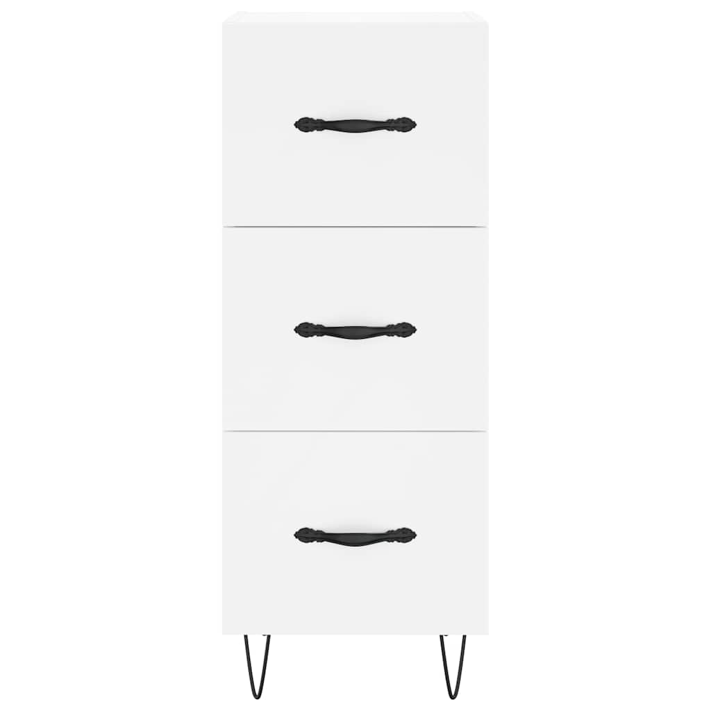 Highboard Weiß 34,5x34x180 cm Holzwerkstoff