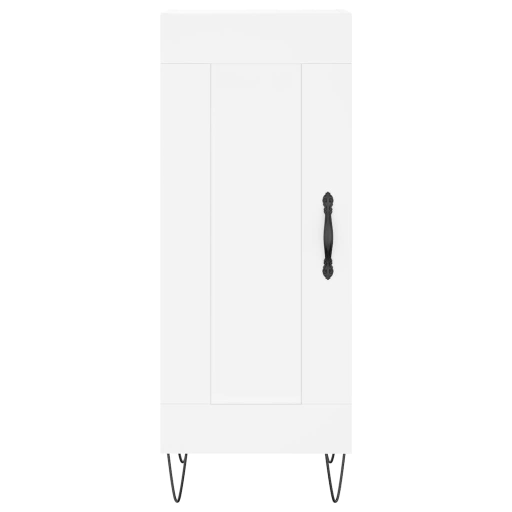 Highboard Weiß 34,5x34x180 cm Holzwerkstoff