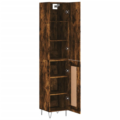 Highboard Räuchereiche 34,5x34x180 cm Holzwerkstoff