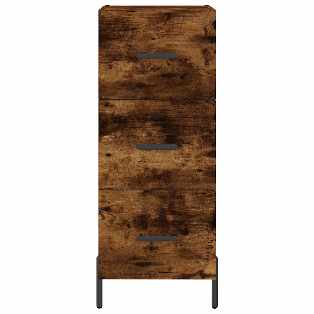 Highboard Räuchereiche 34,5x34x180 cm Holzwerkstoff