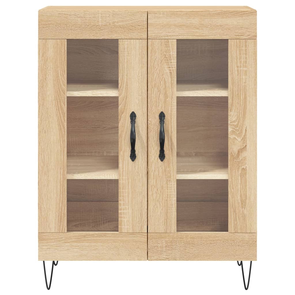 Highboard Sonoma-Eiche 69,5x34x180 cm Holzwerkstoff