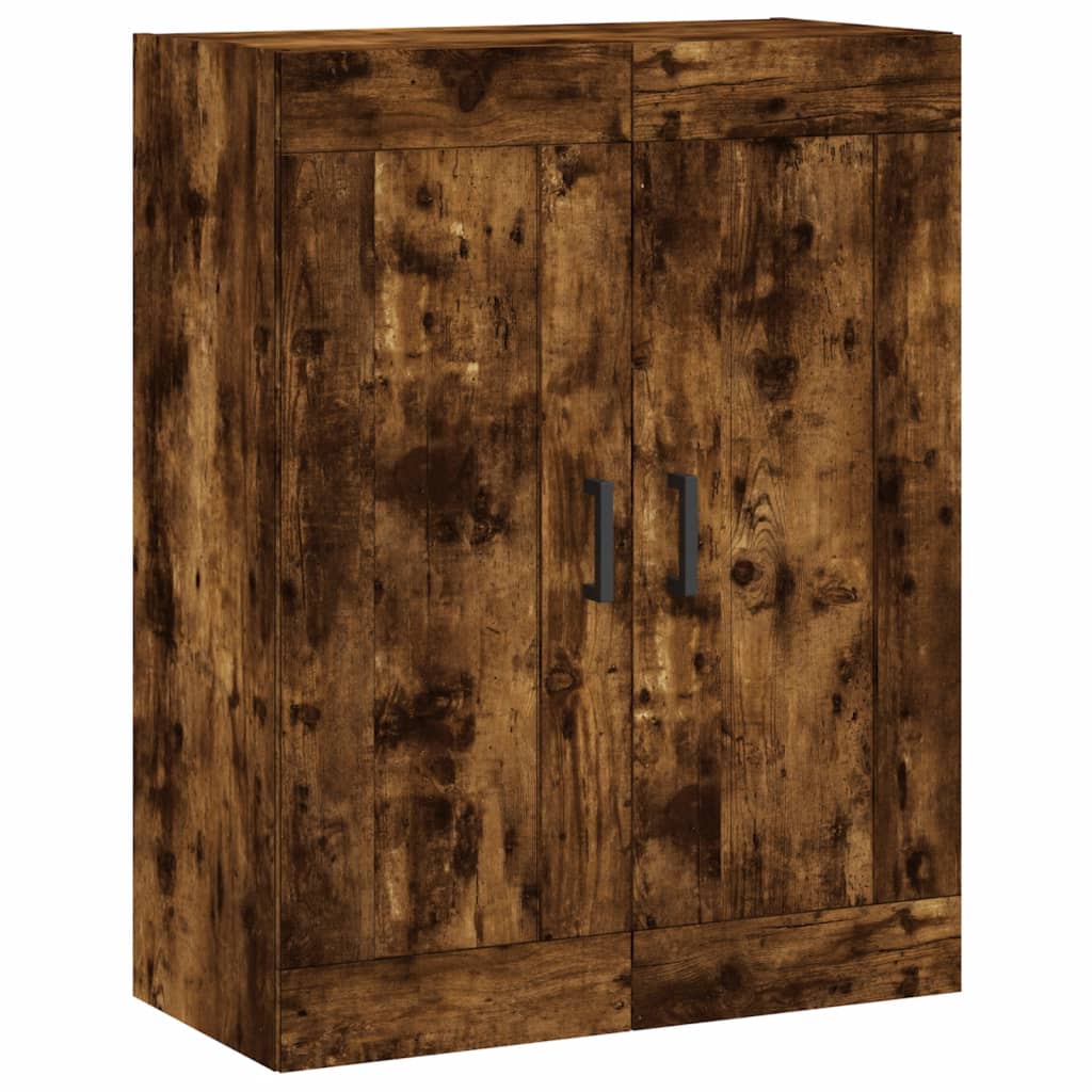 Highboard Räuchereiche 69,5x34x180 cm Holzwerkstoff
