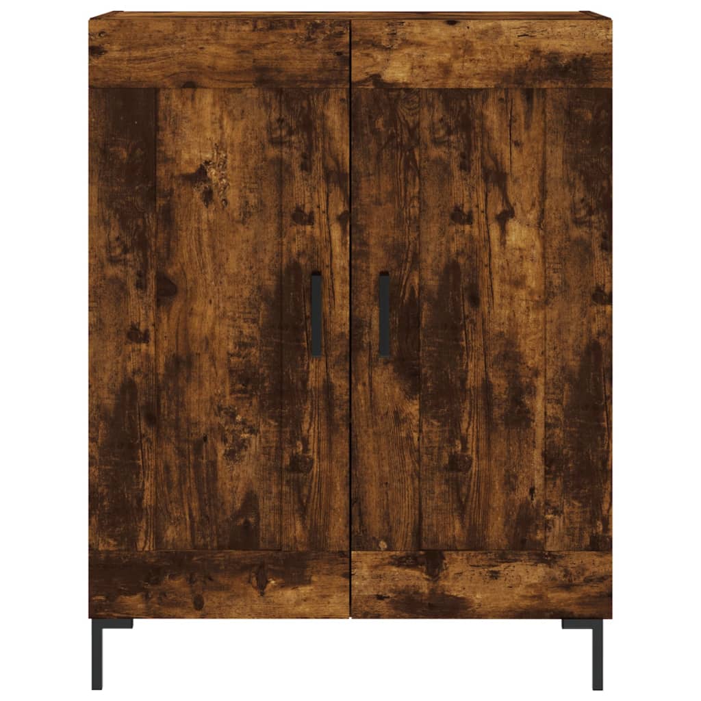 Highboard Räuchereiche 69,5x34x180 cm Holzwerkstoff