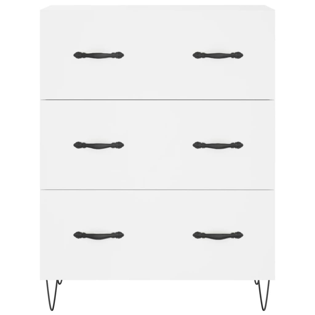 Highboard Weiß 69,5x34x180 cm Holzwerkstoff
