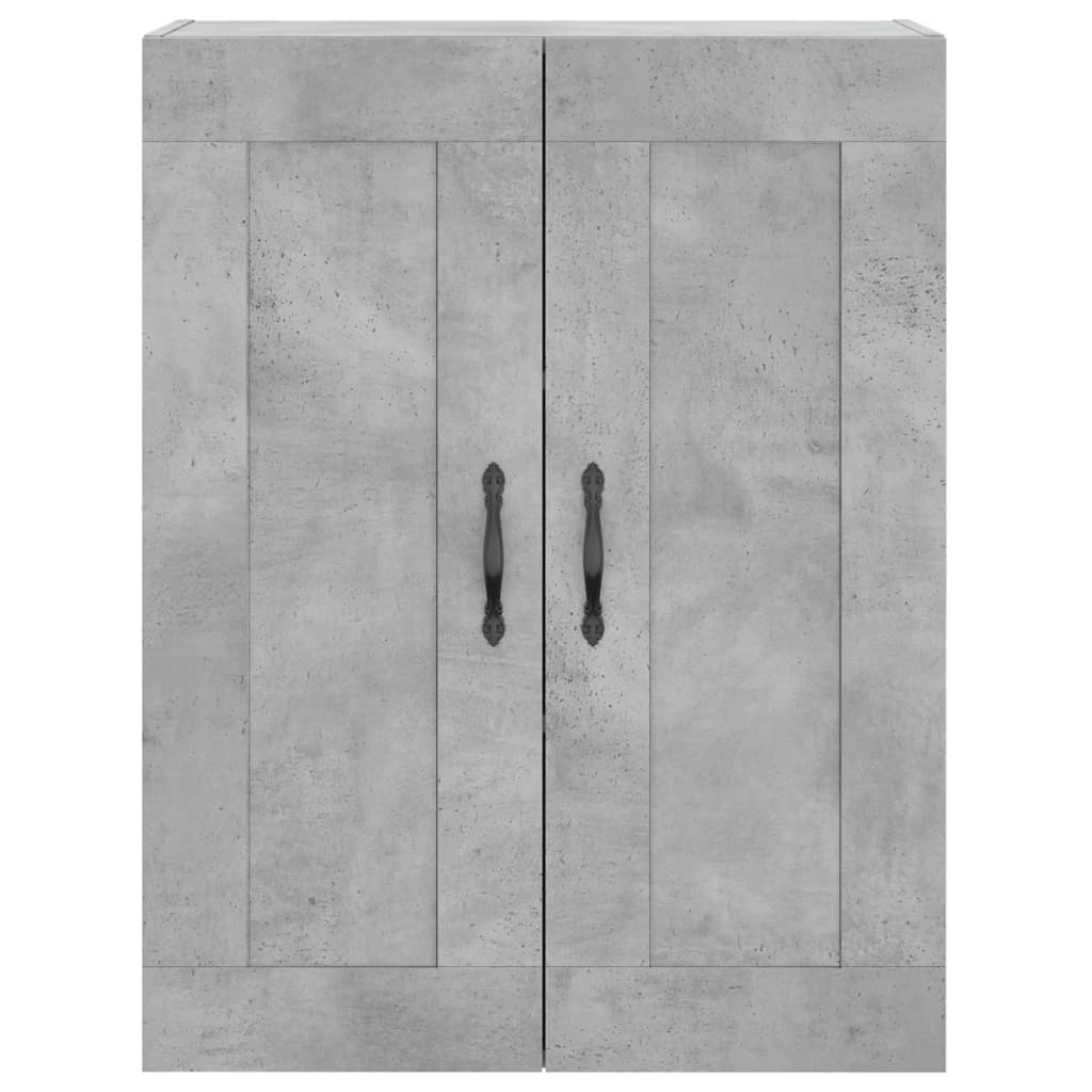 Highboard Betongrau 69,5x34x180 cm Holzwerkstoff
