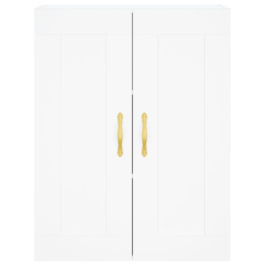 Highboard Weiß 69,5x34x180 cm Holzwerkstoff