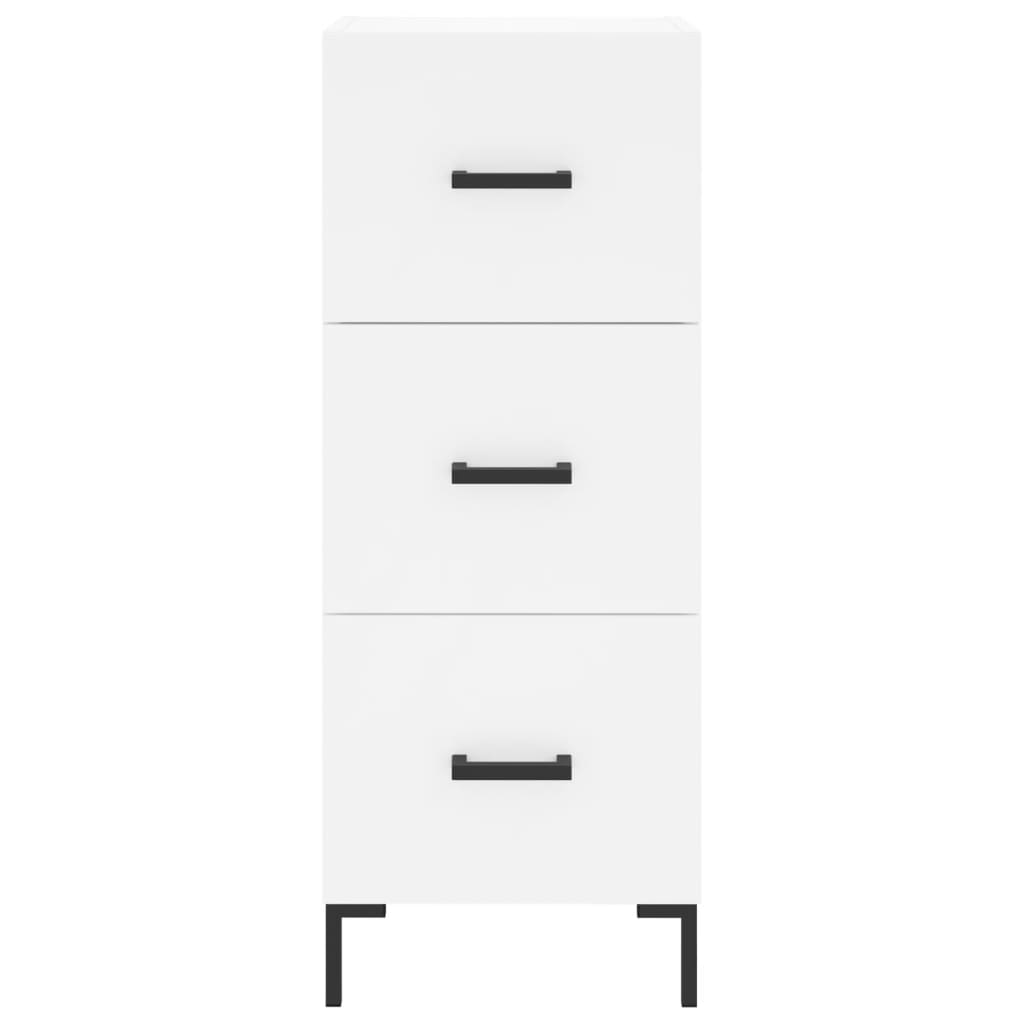Highboard Weiß 34,5x34x180 cm Holzwerkstoff