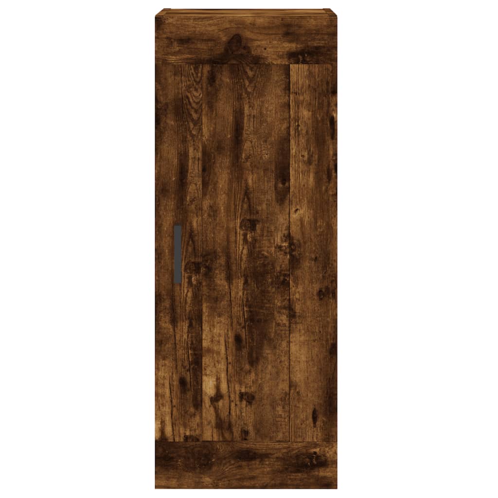 Highboard Räuchereiche 34,5x34x180 cm Holzwerkstoff