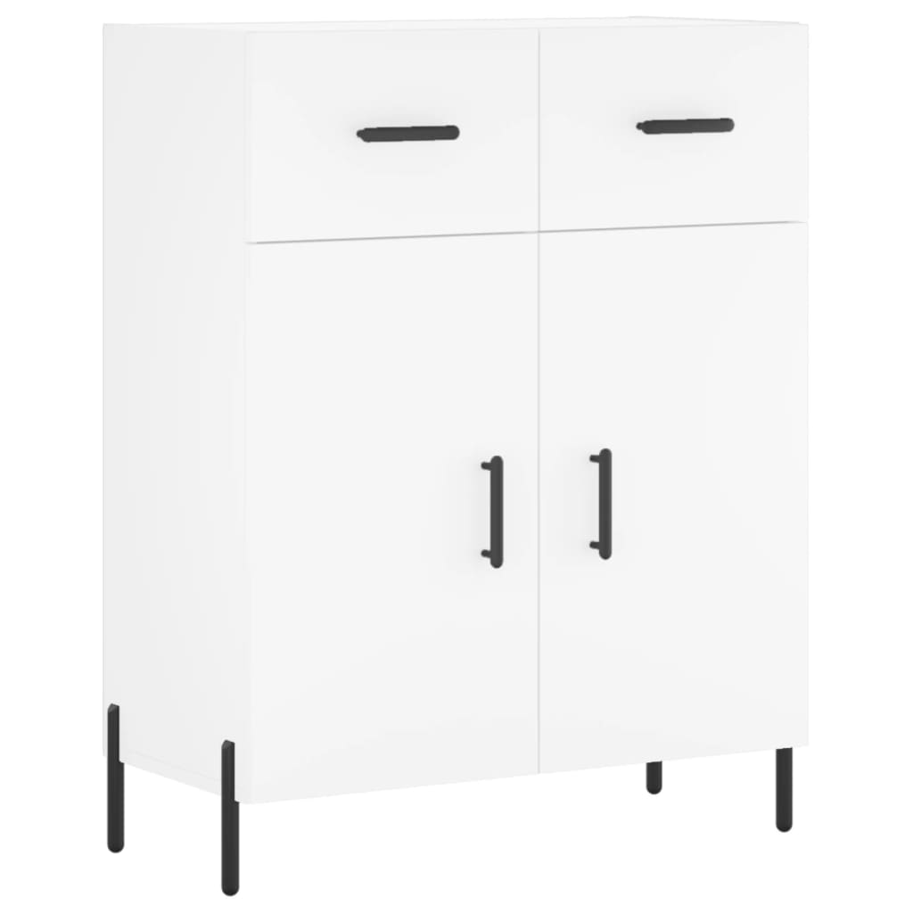 Highboard Weiß 69,5x34x180 cm Holzwerkstoff