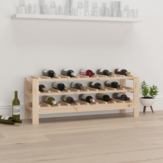 Weinregal 109,5x30x42 cm Massivholz Kiefer