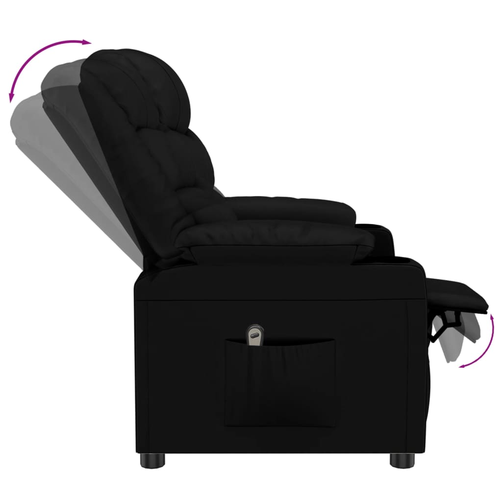 Relaxsessel Elektrisch Schwarz Kunstleder