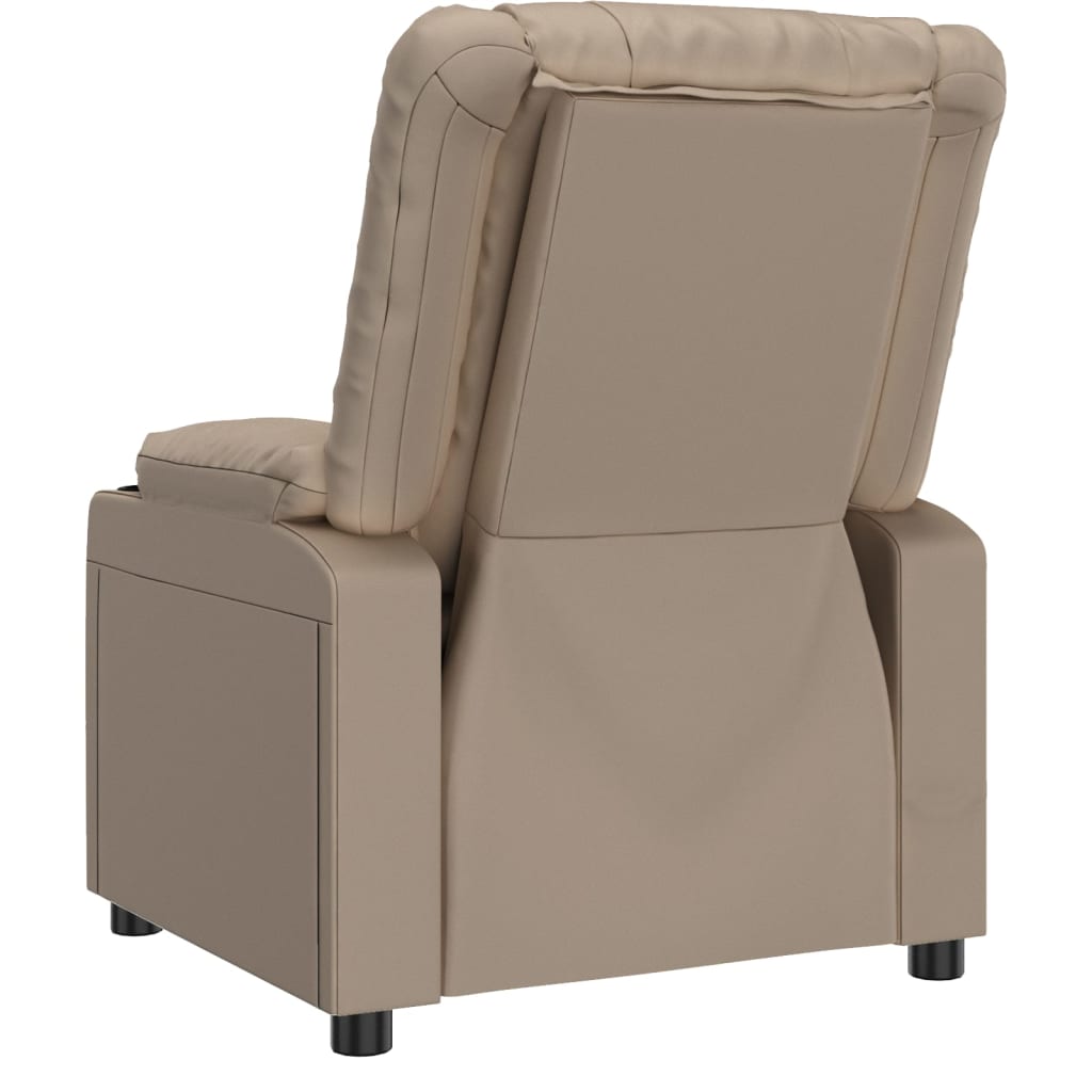 Massagesessel Elektrisch Cappuccino-Braun Kunstleder