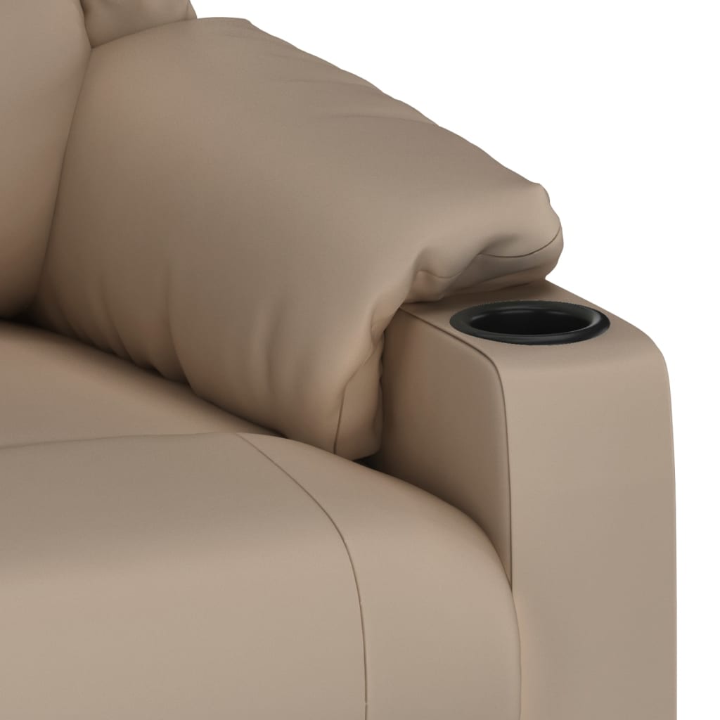 Massagesessel Elektrisch Cappuccino-Braun Kunstleder