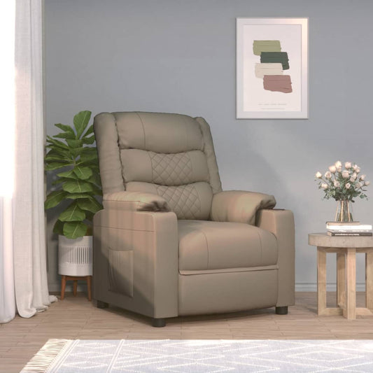 Massagesessel Elektrisch Cappuccino-Braun Kunstleder