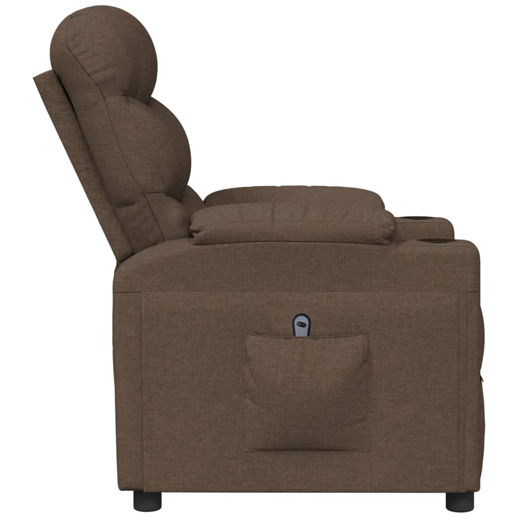 Relaxsessel Elektrisch Braun Stoff