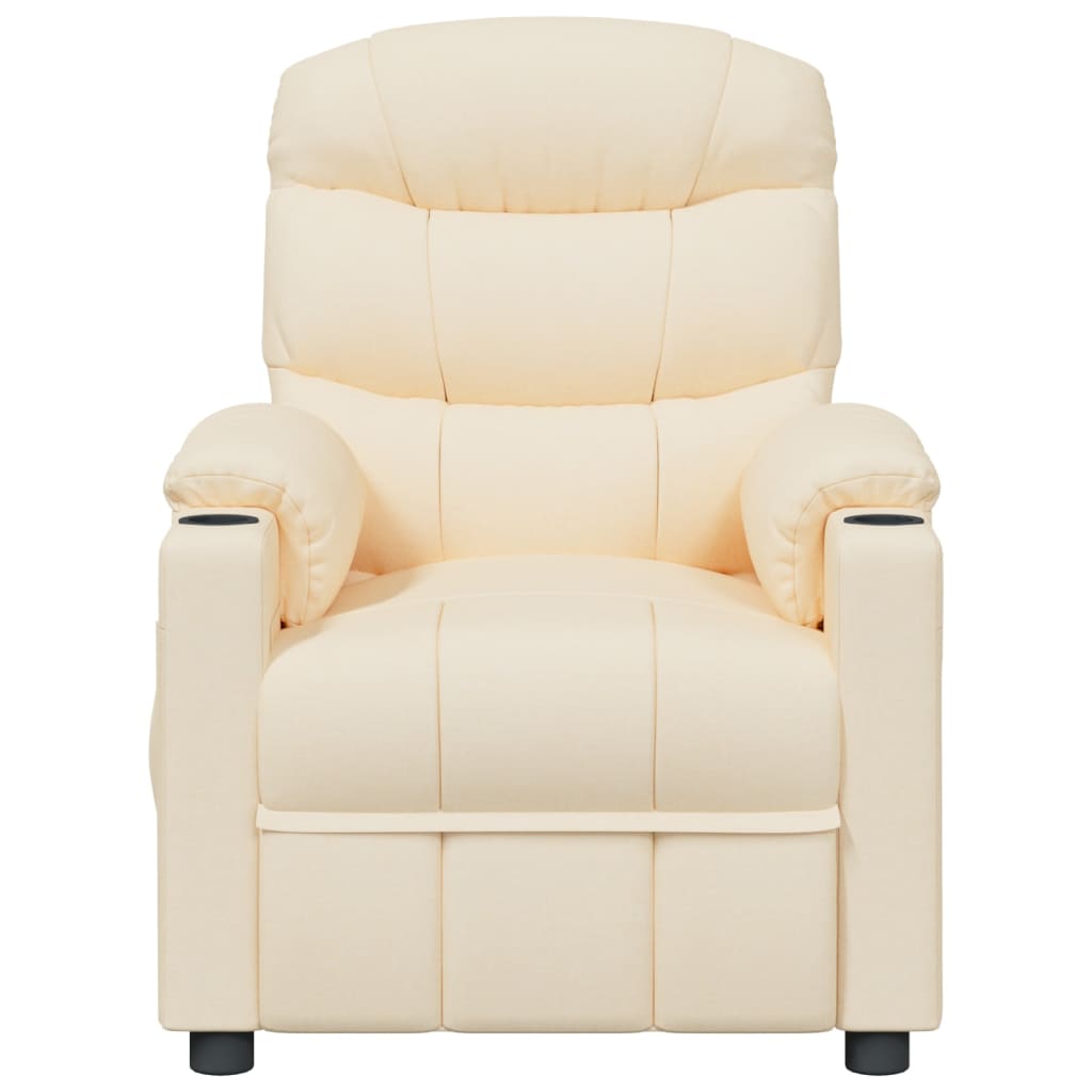 Massagesessel Elektrisch Creme Stoff