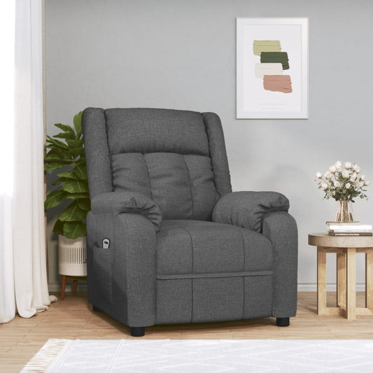 Relaxsessel Elektrisch Dunkelgrau Stoff