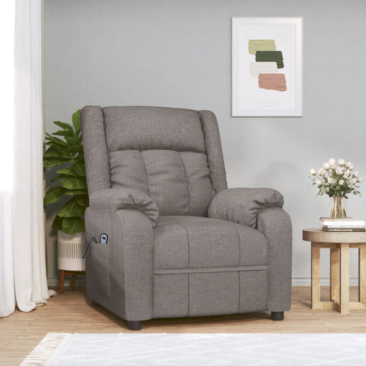 Relaxsessel Elektrisch Taupe Stoff
