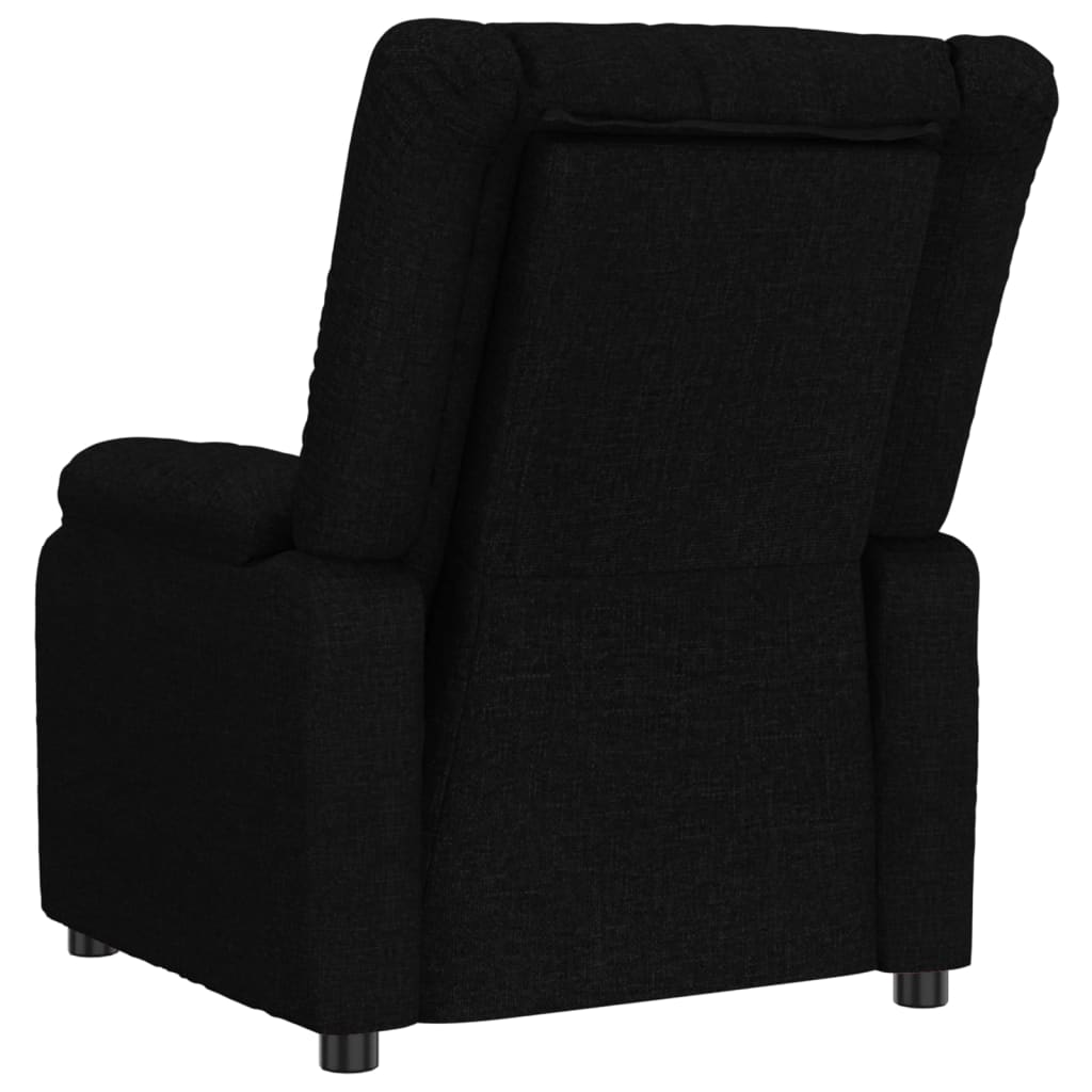 Massagesessel Elektrisch Schwarz Stoff