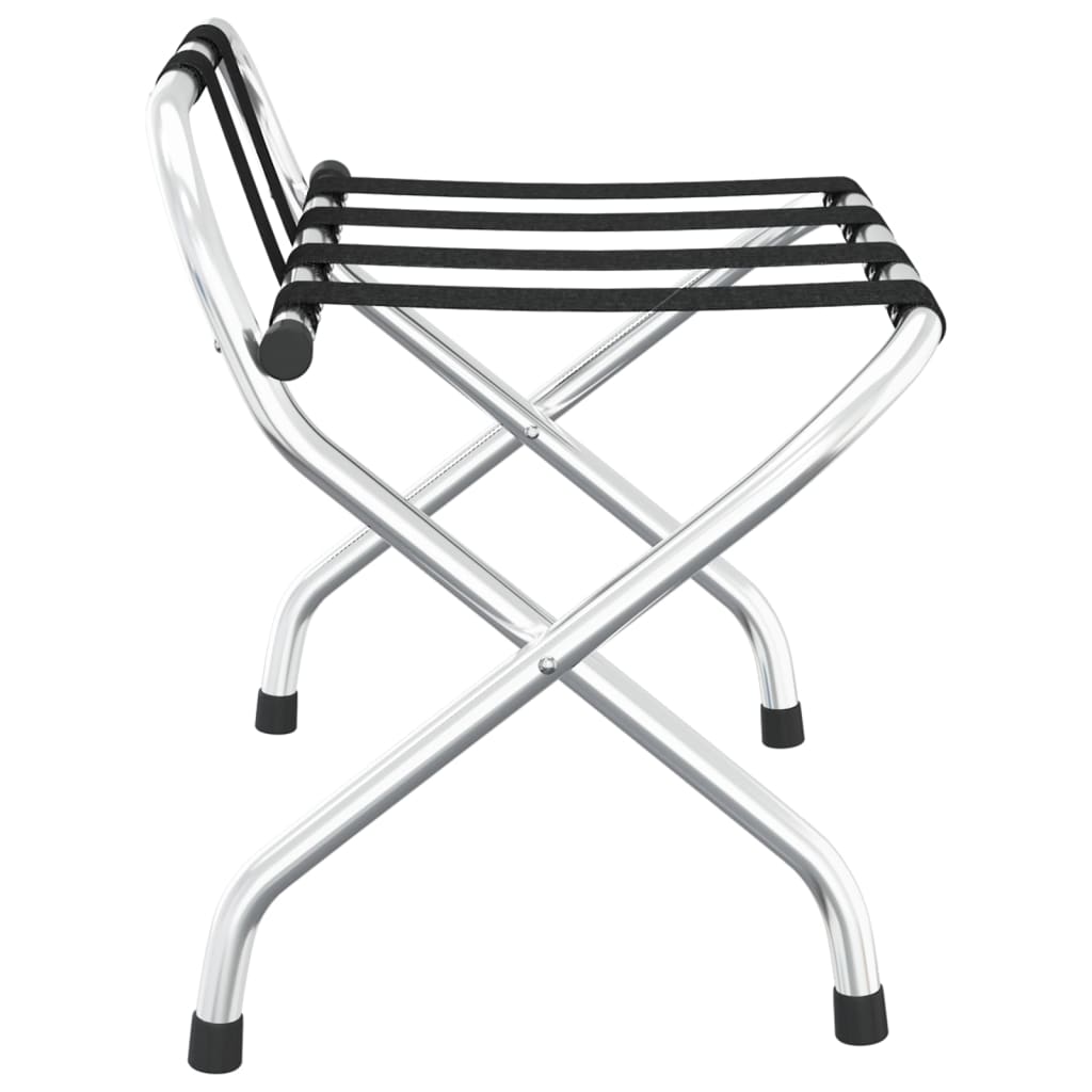 Gepäckträger mit Rückenlehne Silber 56 x 39 x 52 cm