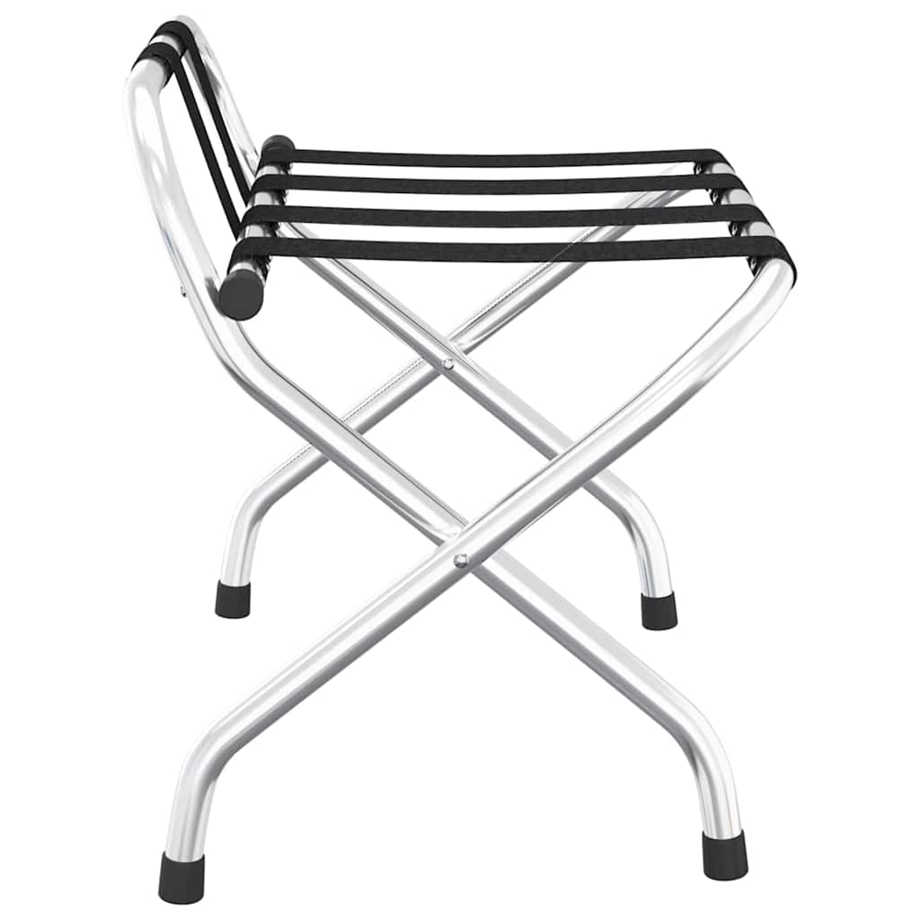 Gepäckträger mit Rückenlehne Silber 56 x 39 x 52 cm