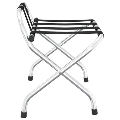 Gepäckträger mit Rückenlehne Silber 56 x 39 x 52 cm