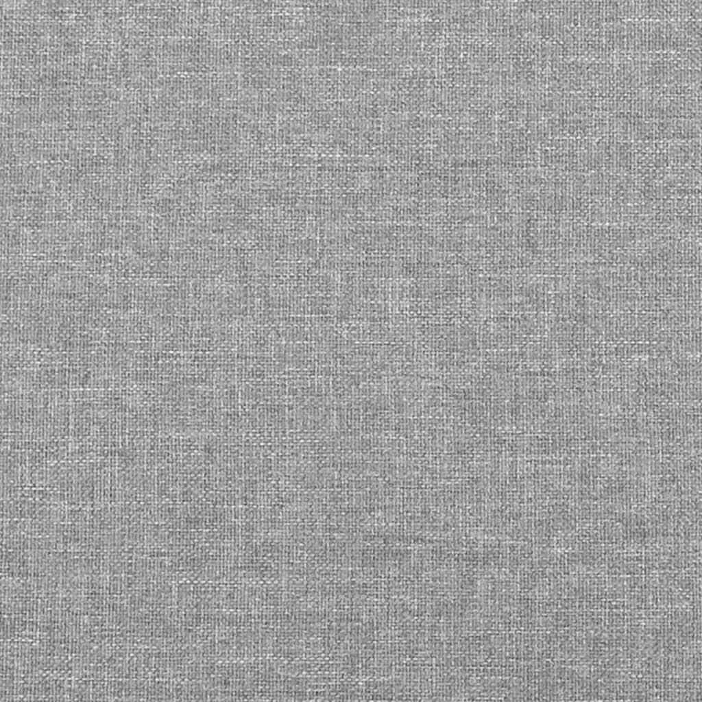 Boxspringbett mit Matratze Hellgrau 120x200 cm Stoff