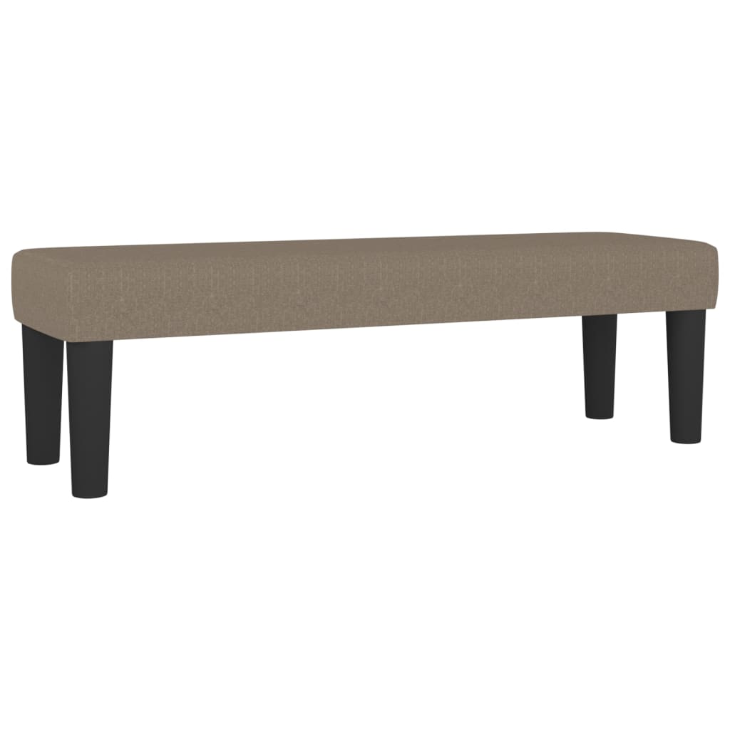 Box spring bed with mattress taupe 140x190 cm fabric