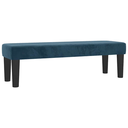 Boxspringbett mit Matratze Dunkelblau 140x200 cm Samt
