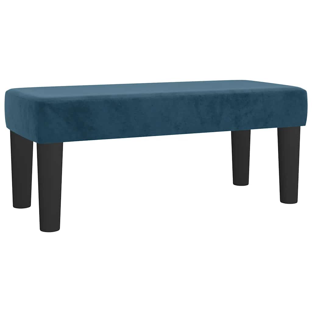 Boxspringbett mit Matratze Dunkelblau 80x200 cm Samt