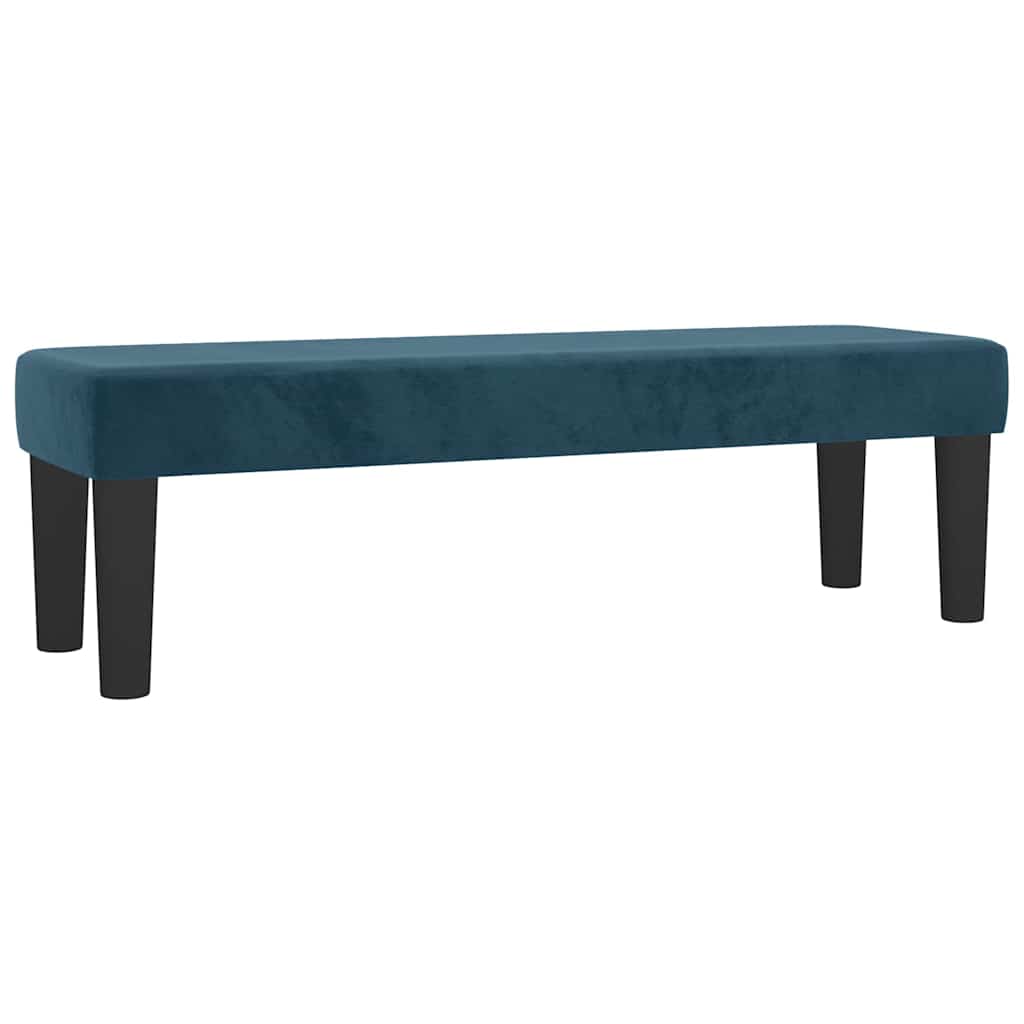 Boxspringbett mit Matratze Dunkelblau 200x200 cm Samt