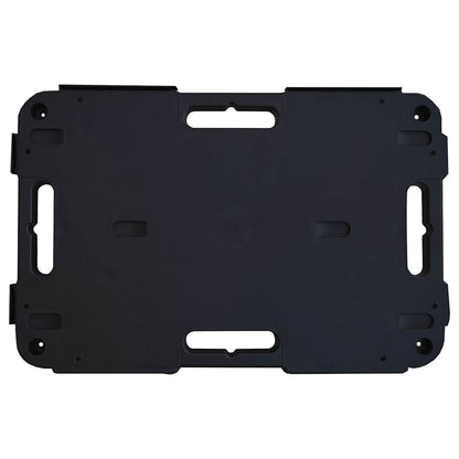 Transportroller 2 Stk. Schwarz 58x38x12 cm Polypropylen