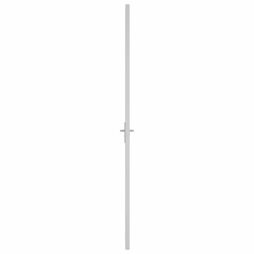 Innentür 93x201,5 cm Weiß ESG-Glas und Aluminium