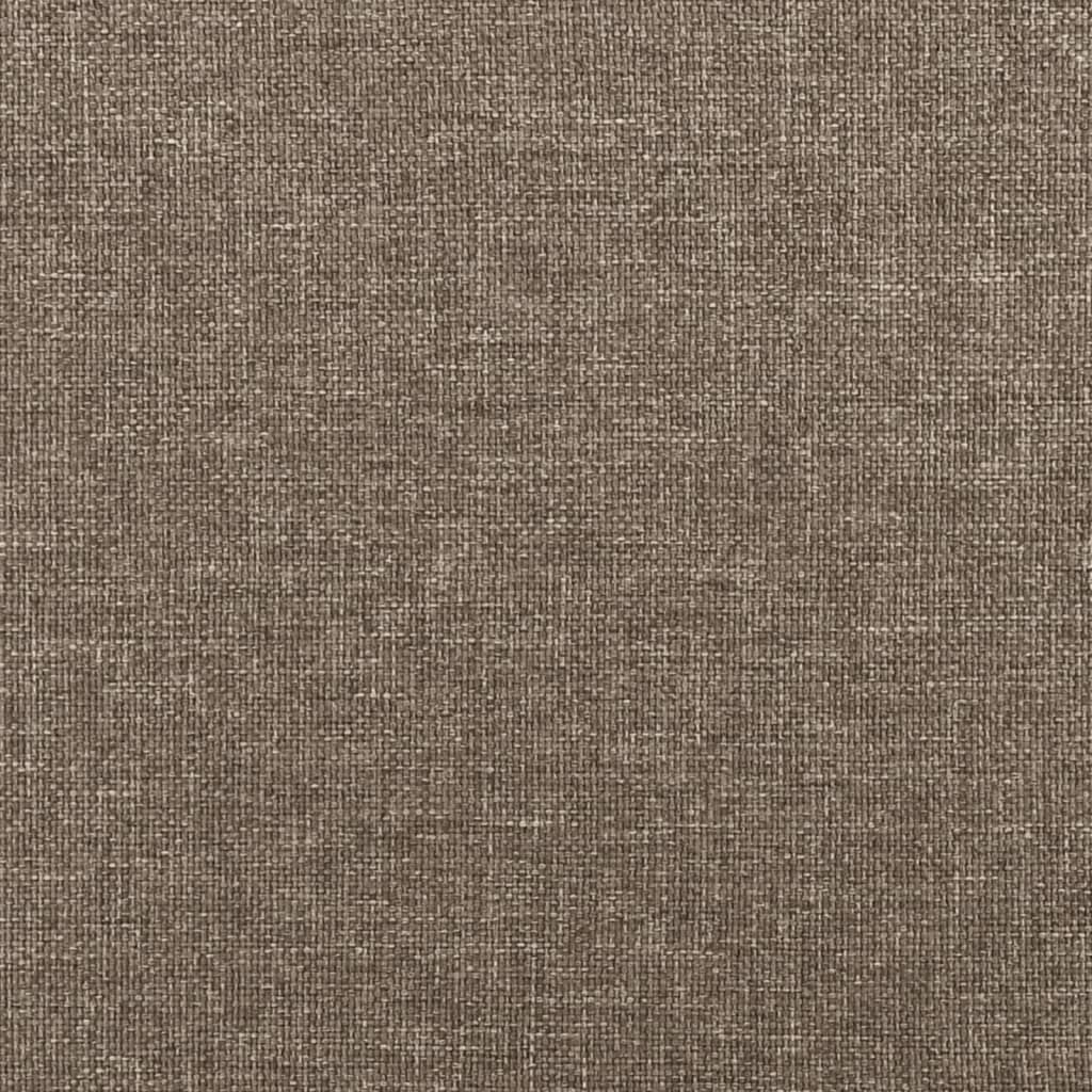 Boxspringbett mit Matratze Taupe 120x200 cm Stoff