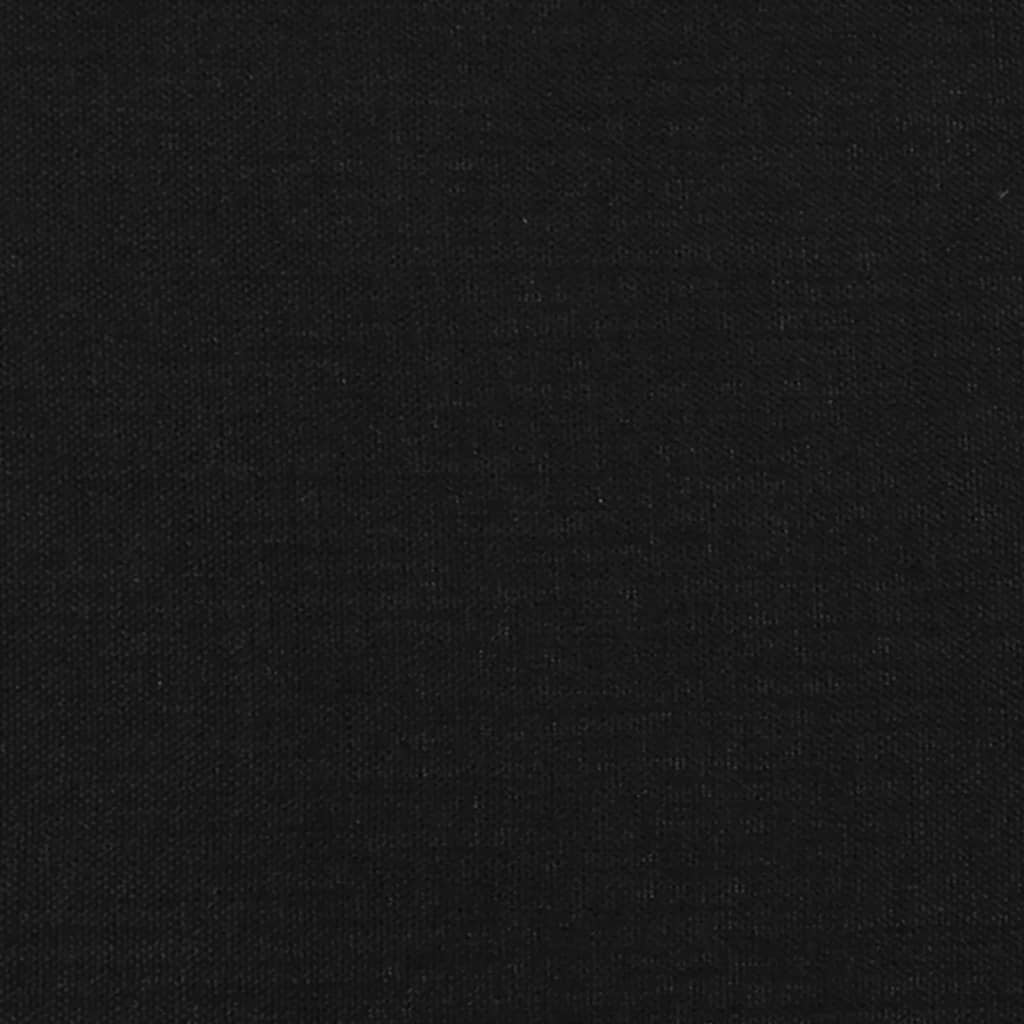 Boxspringbett mit Matratze Schwarz 200x200 cm Stoff
