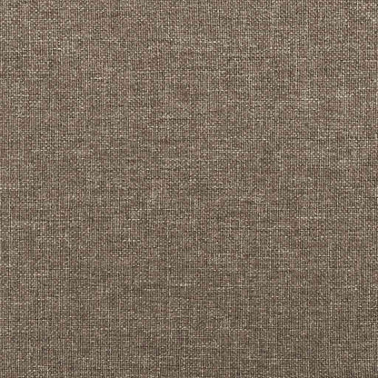 Boxspringbett mit Matratze Taupe 140x190 cm Stoff