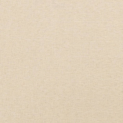 Boxspringbett mit Matratze Creme 200x200 cm Stoff