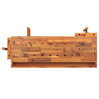 Werkbank mit Schublade und Schraubstöcken 124x52x83 cm